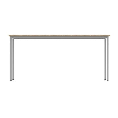 Astin Rectangular Multipurpose Table 1660x600x730mm Canadian Oak/Silver KF77737