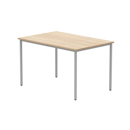 Astin Rectangular Multipurpose Table 1200x800x730mm Canadian Oak/Silver KF77738