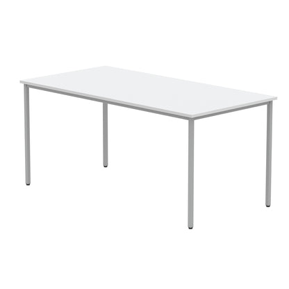 Astin Rectangular Multipurpose Table 1600x800x730mm Arctic White/Silver KF77743