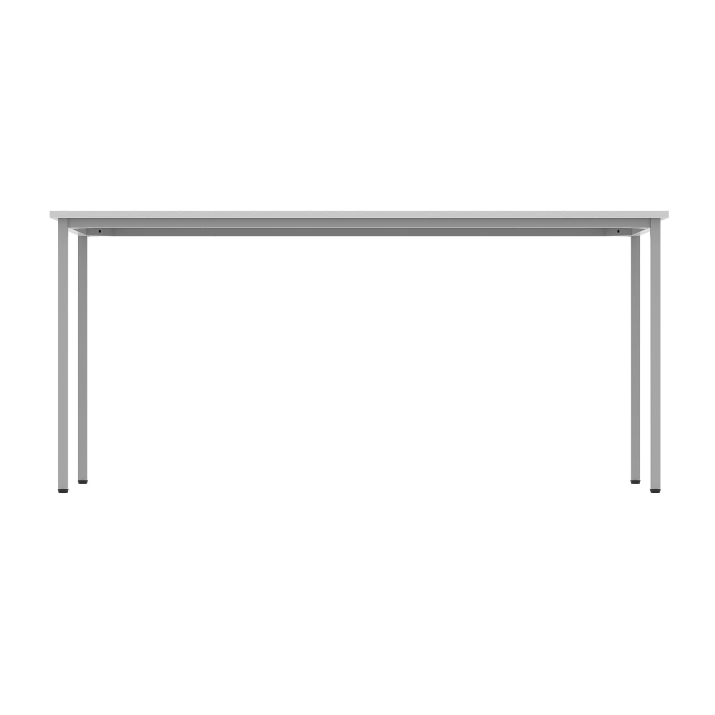 Astin Rectangular Multipurpose Table 1600x800x730mm Arctic White/Silver KF77743