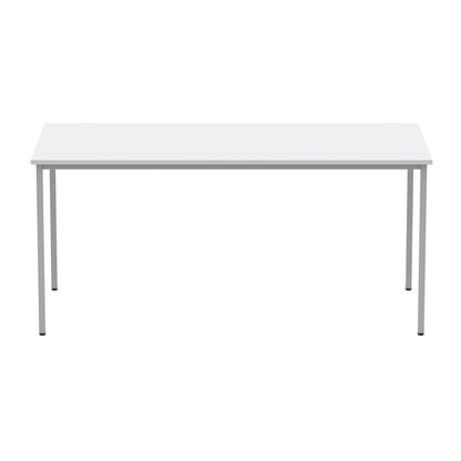 Astin Rectangular Multipurpose Table 1600x800x730mm Arctic White/Silver KF77743