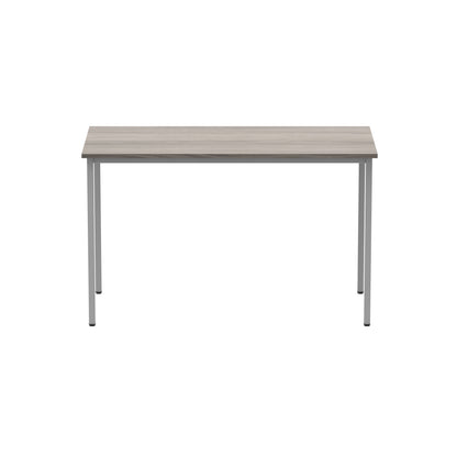 Astin Rectangular Multipurpose Table 1200x600x730mm Alaskan Grey Oak/Silver KF77744