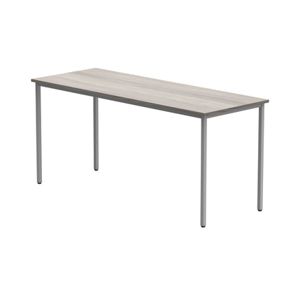 Astin Rectangular Multipurpose Table 1600x600x730mm Alaskan Grey Oak/Silver KF77745