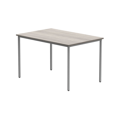 Astin Rectangular Multipurpose Table 1200x800x730mm Alaskan Grey Oak/Silver KF77746