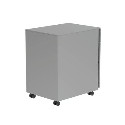Astin 3 Drawer Mobile Under Desk Steel Pedestal 480x580x610mm Silver KF77748