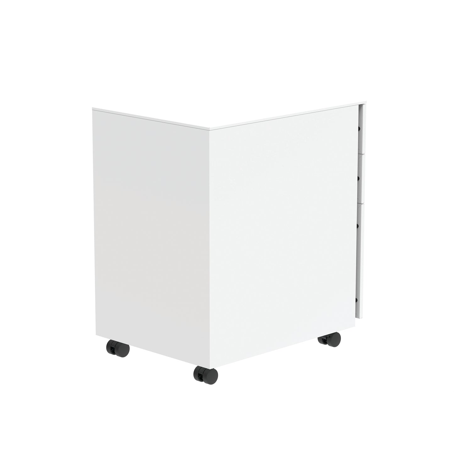 Astin 3 Drawer Mobile Under Desk Pedestal 480x580x610mm Arctic White KF77749