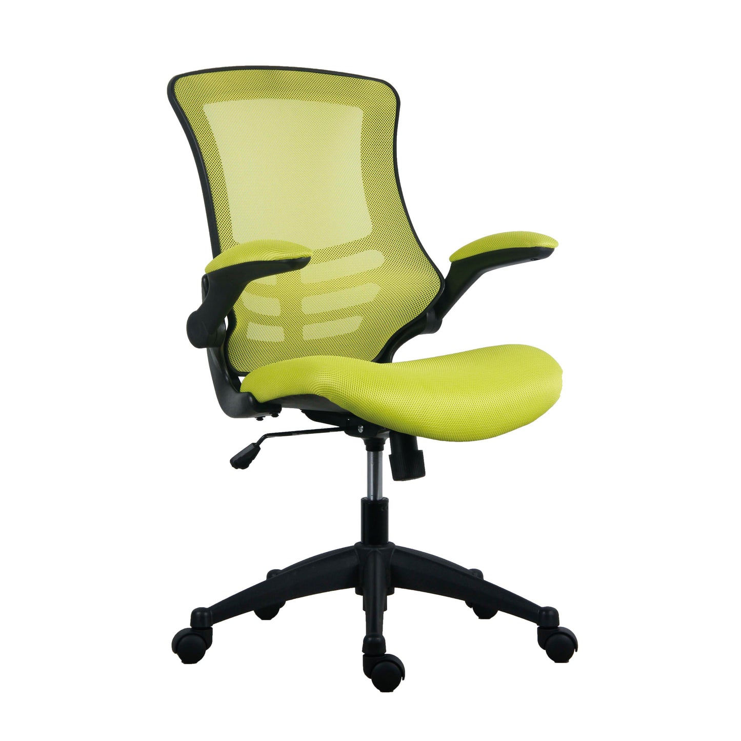Jemini Jaya Mesh Back Chair with Folding Arms 680x670x1070mm Green KF77786