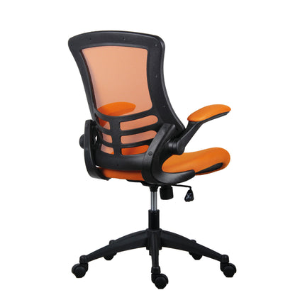 Jemini Jaya Mesh Back Chair with Folding Arms 680x670x1070mm Orange KF77787