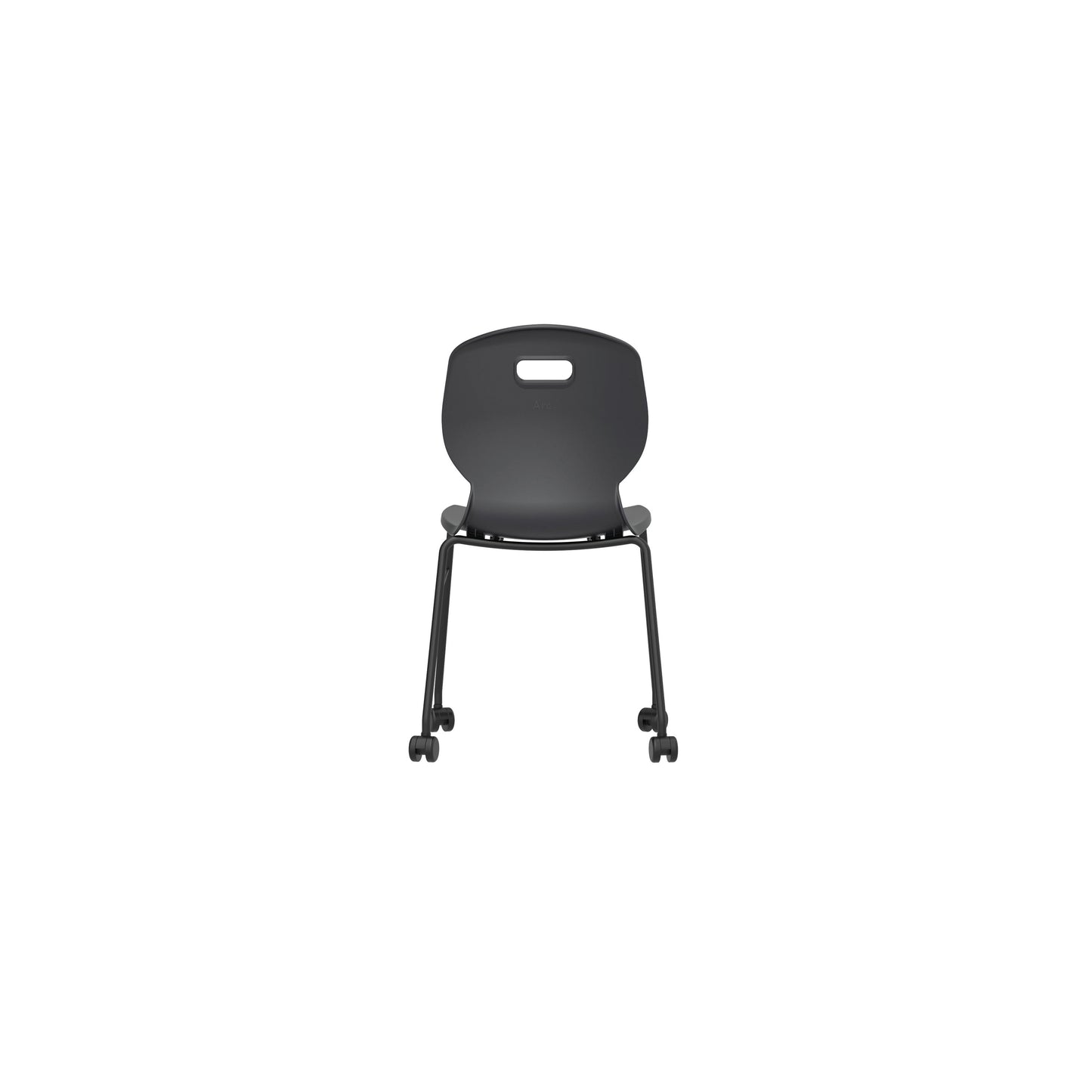 Titan Arc Mobile Four Leg Chair Size 6 Anthracite KF77831