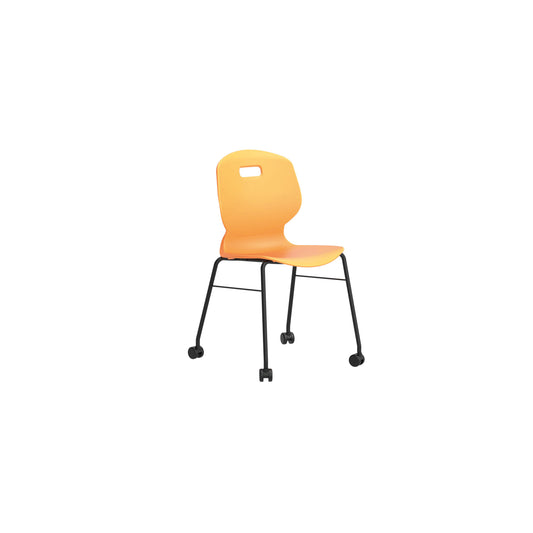 Titan Arc Mobile Four Leg Chair Size 6 Marigold KF77836