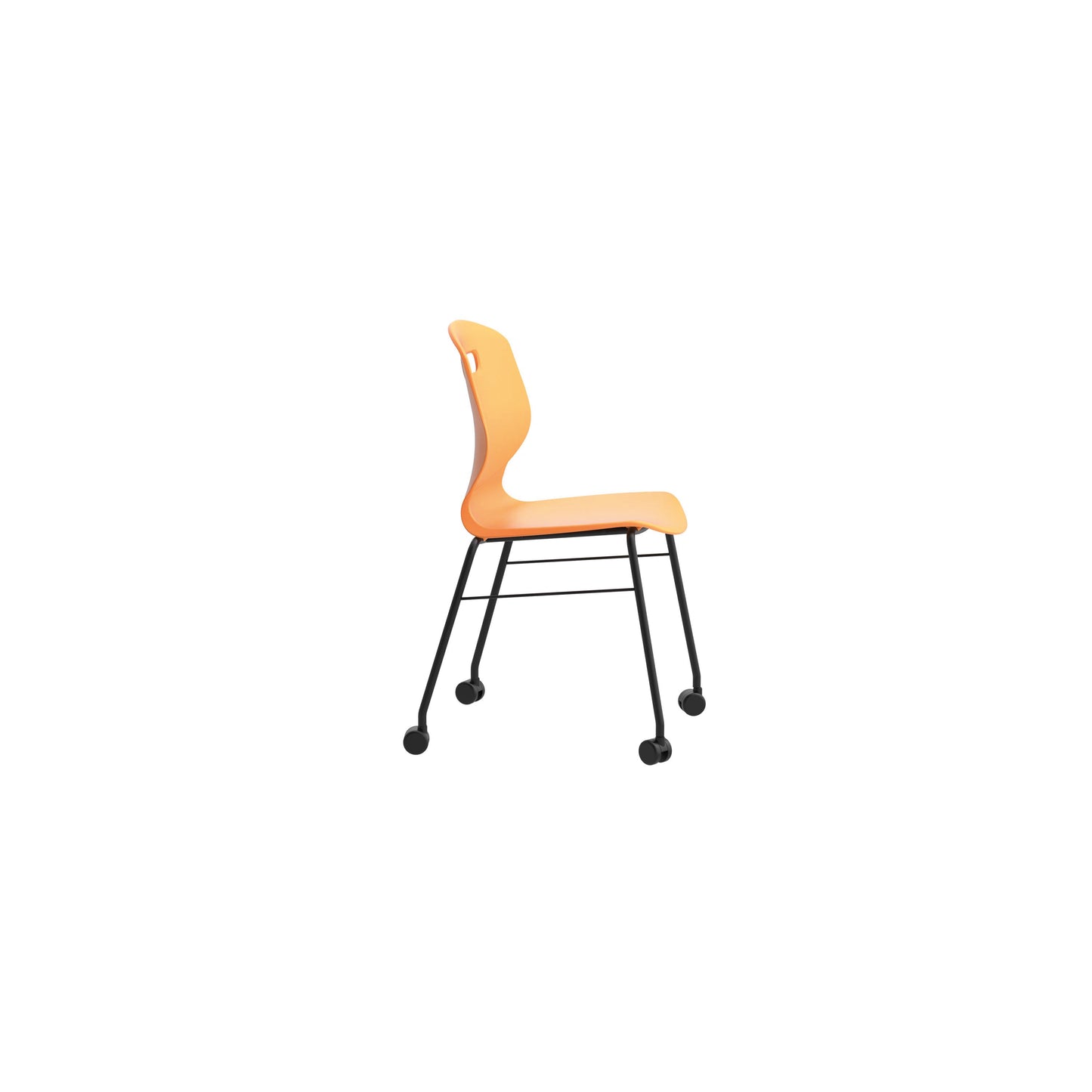 Titan Arc Mobile Four Leg Chair Size 6 Marigold KF77836