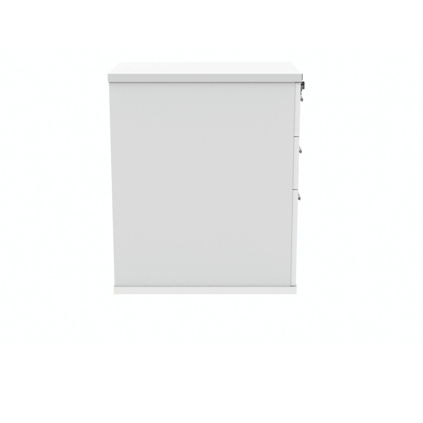 Polaris 3 Drawer Desk High Pedestal 404x600x730mm Arctic White KF77876