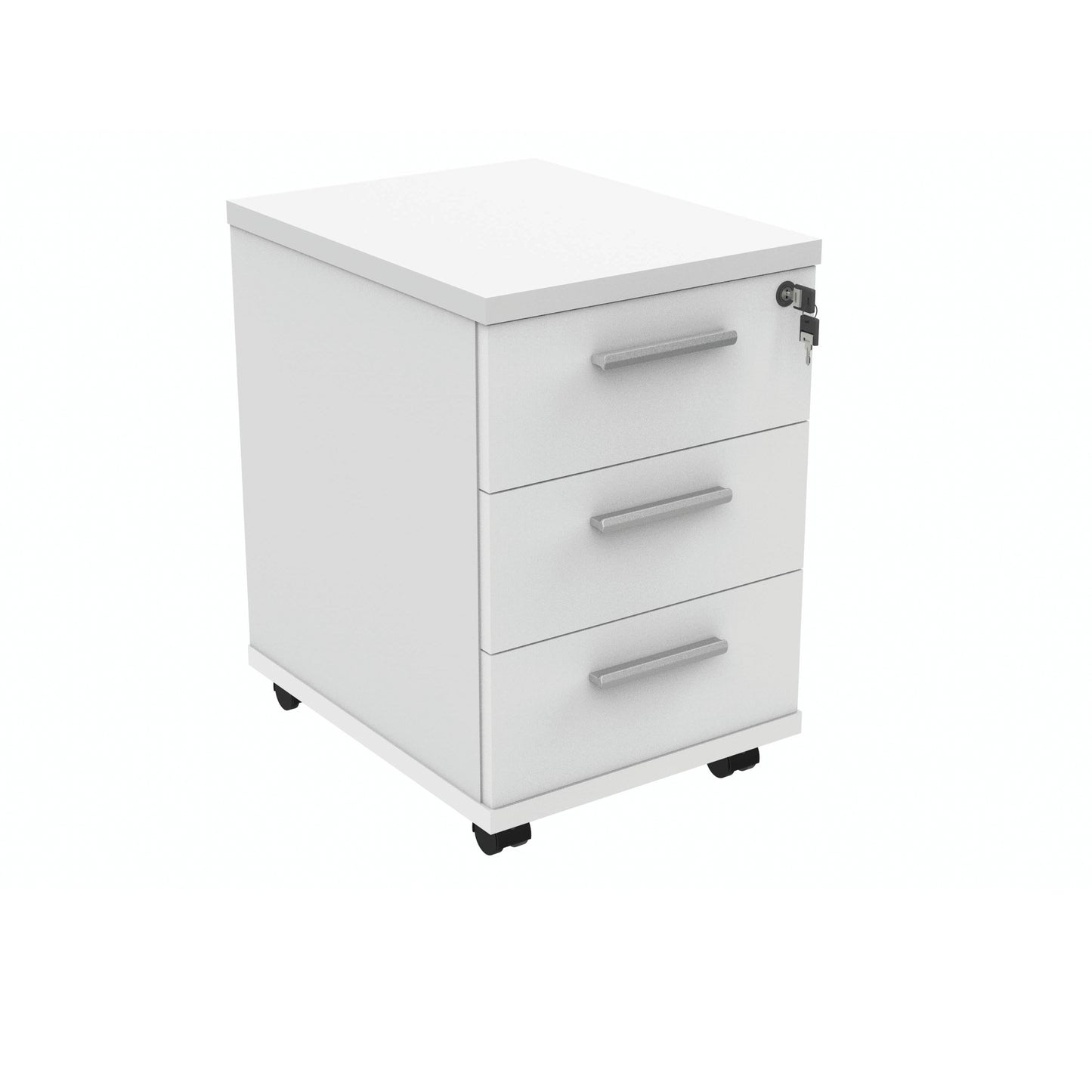 Polaris 3 Drawer Mobile Under Desk Pedestal 404x500x595mm Arctic White KF77887