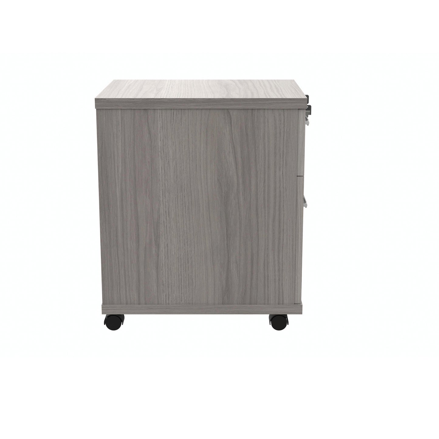 Polaris 2 Drawer Mobile Under Desk Pedestal 404x500x595mm Alaskan Grey Oak KF77888