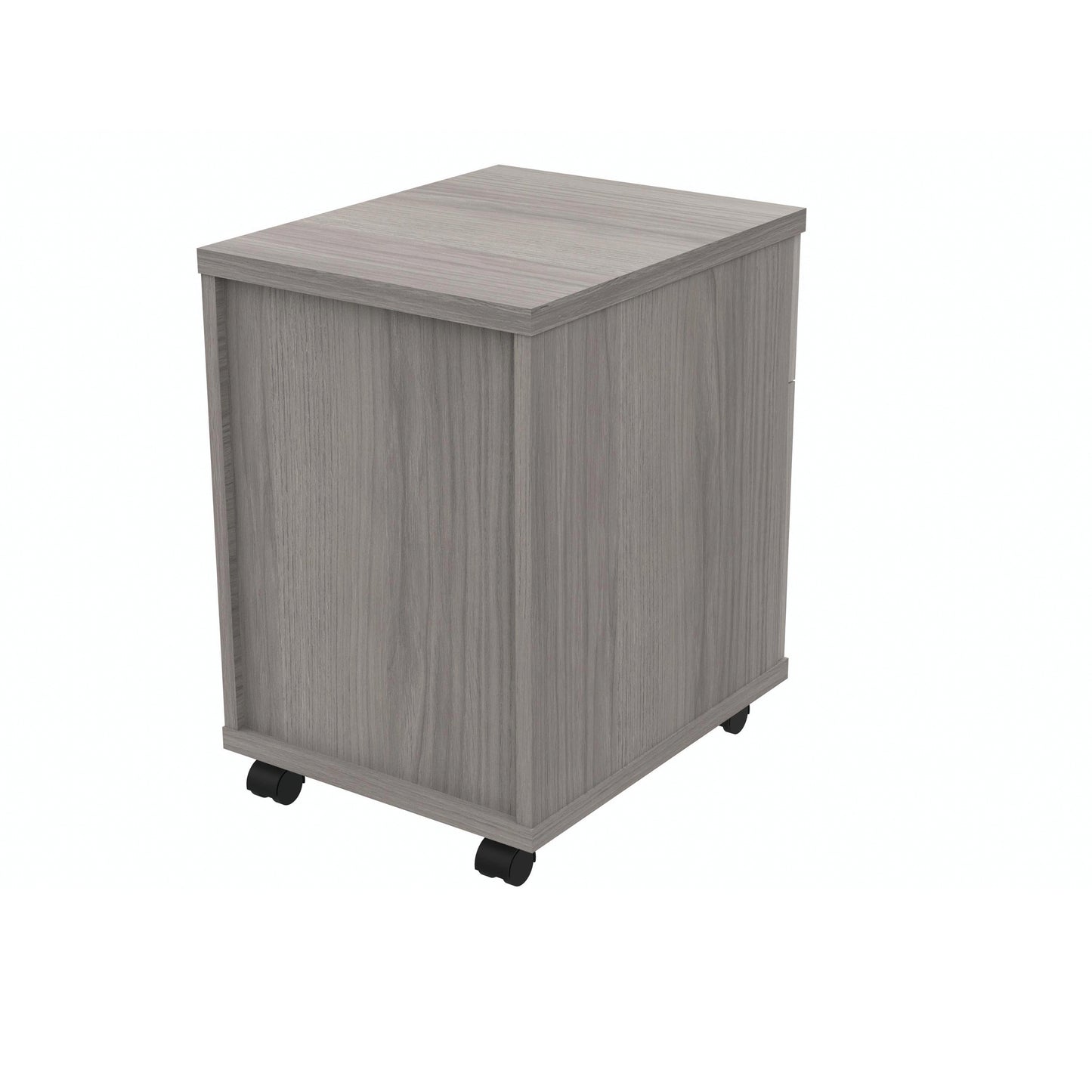 Polaris 2 Drawer Mobile Under Desk Pedestal 404x500x595mm Alaskan Grey Oak KF77888