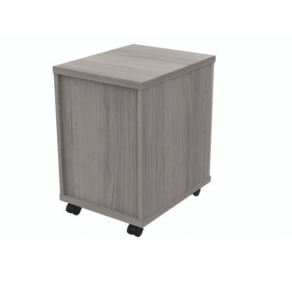 Polaris 2 Drawer Mobile Under Desk Pedestal 404x500x595mm Alaskan Grey Oak KF77888