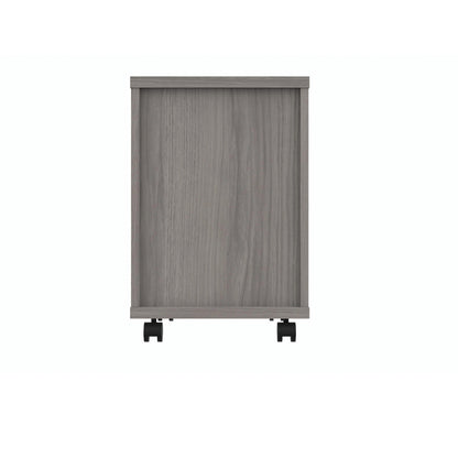 Polaris 2 Drawer Mobile Under Desk Pedestal 404x500x595mm Alaskan Grey Oak KF77888