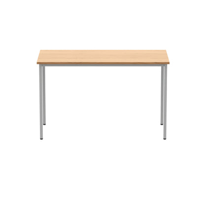 Polaris Rectangular Multipurpose Table 1200x600x730mm Norwegian Beech/Silver KF77890