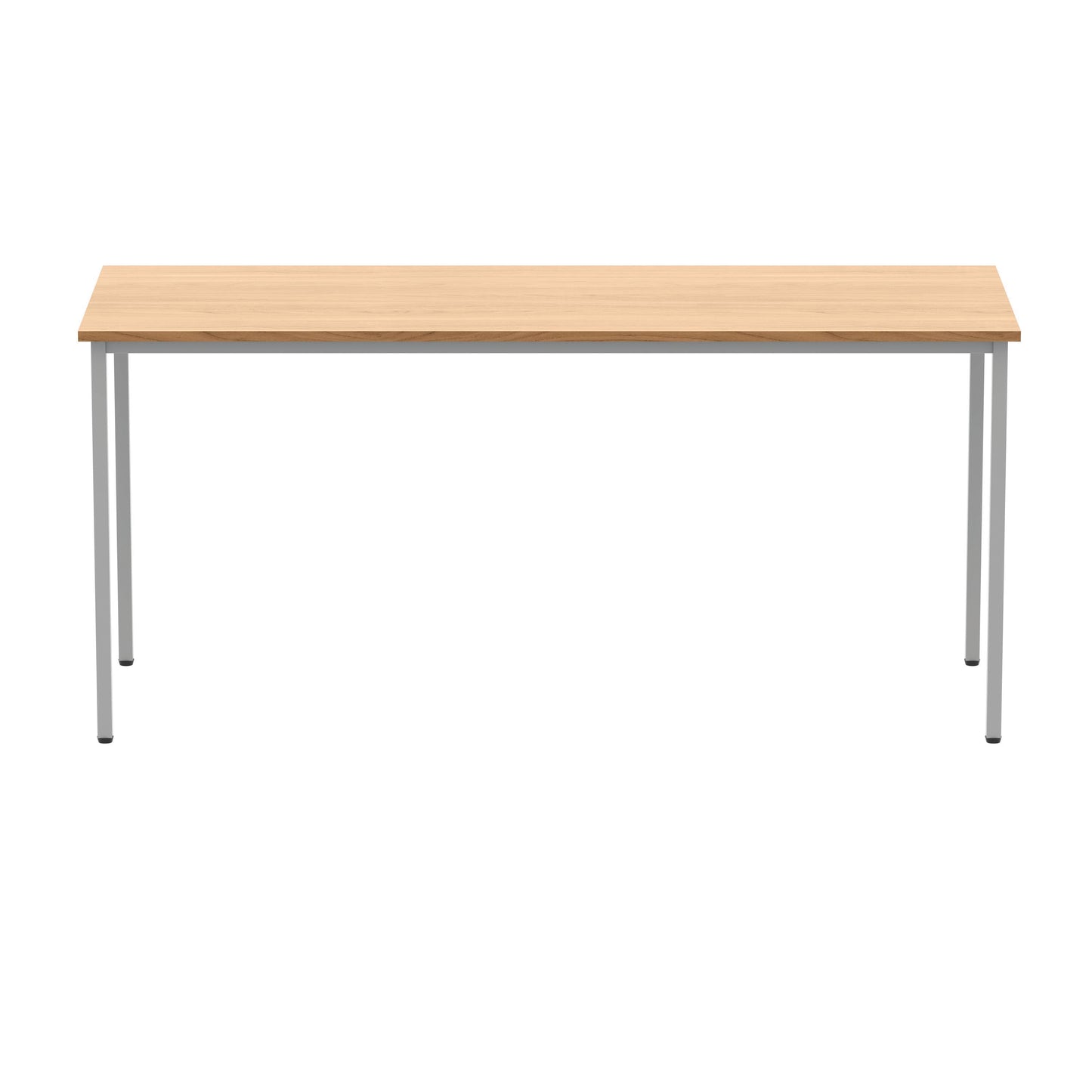 Polaris Rectangular Multipurpose Table 1600x600x730mm Norwegian Beech/Silver KF77891