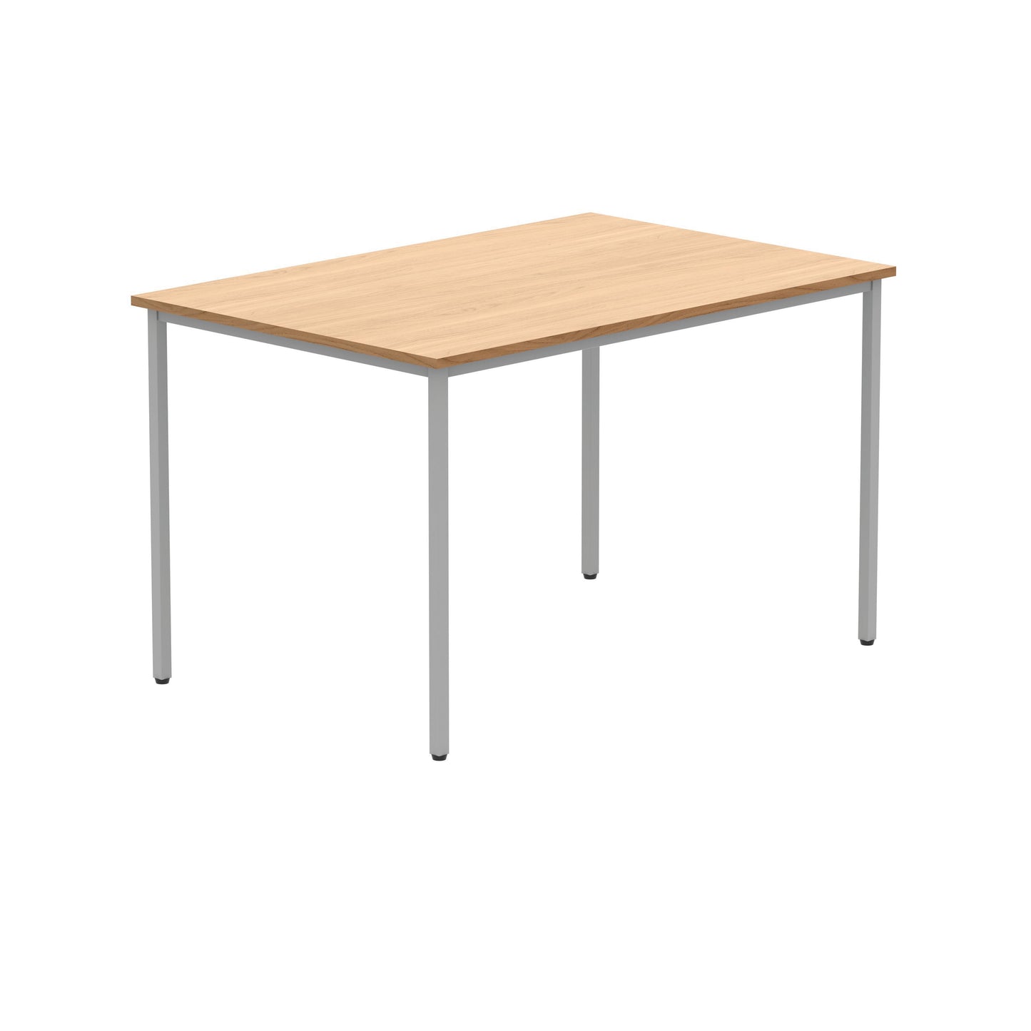 Polaris Rectangular Multipurpose Table 1200x800x730mm Norwegian Beech/Silver KF77892