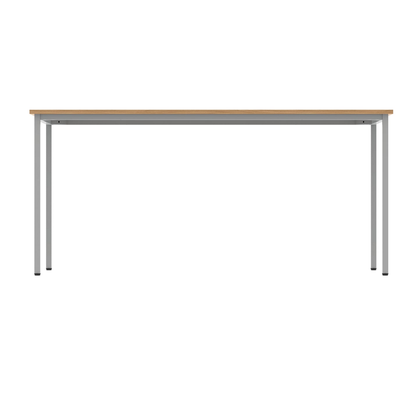 Polaris Rectangular Multipurpose Table 1600x800x730mm Norwegian Beech/Silver KF77893