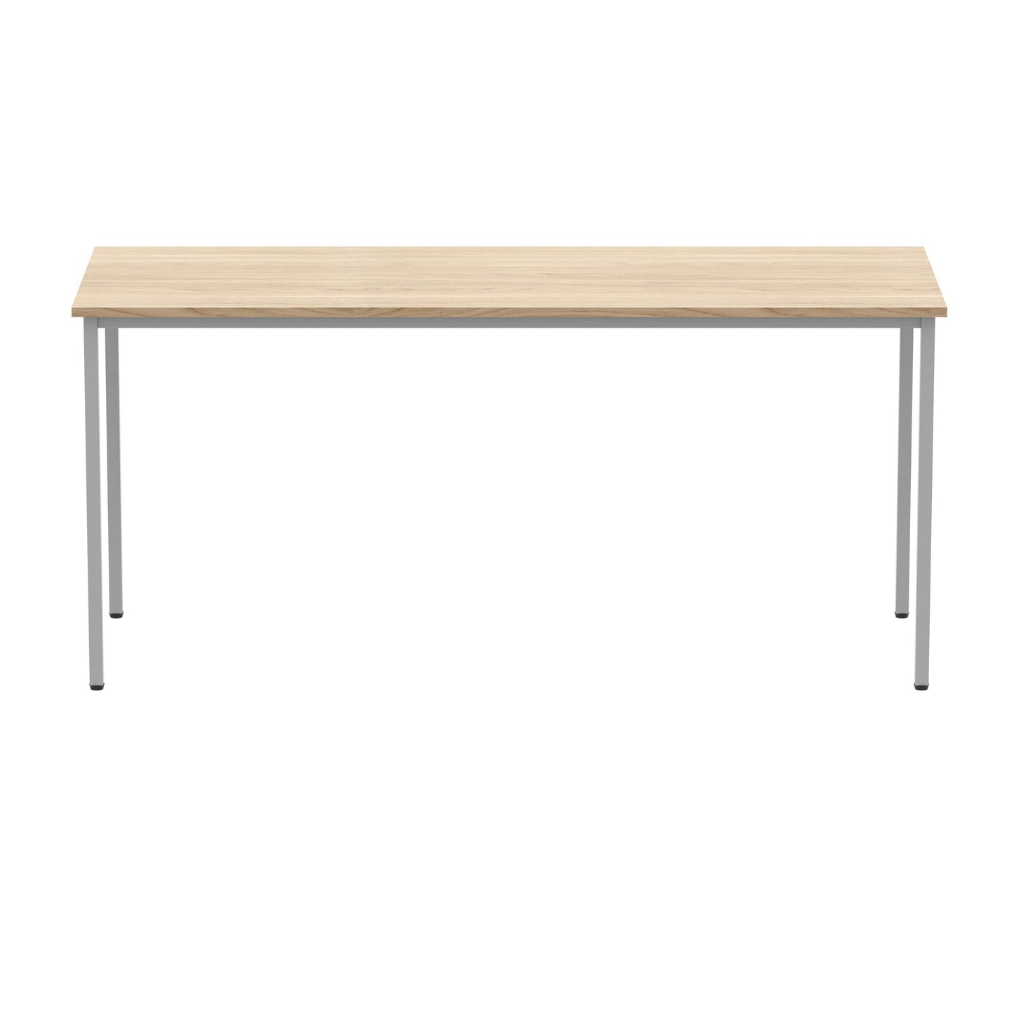 Polaris Rectangular Multipurpose Table 1600x600x730mm Canadian Oak/Silver KF77895