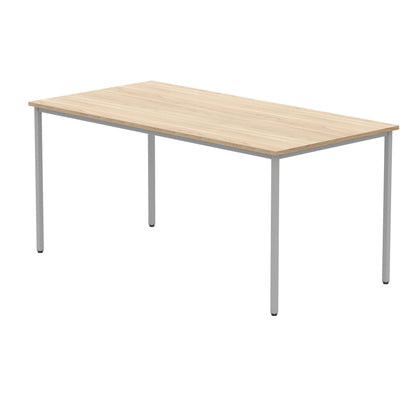 Polaris Rectangular Multipurpose Table 1600x800x730mm Canadian Oak/Silver KF77897