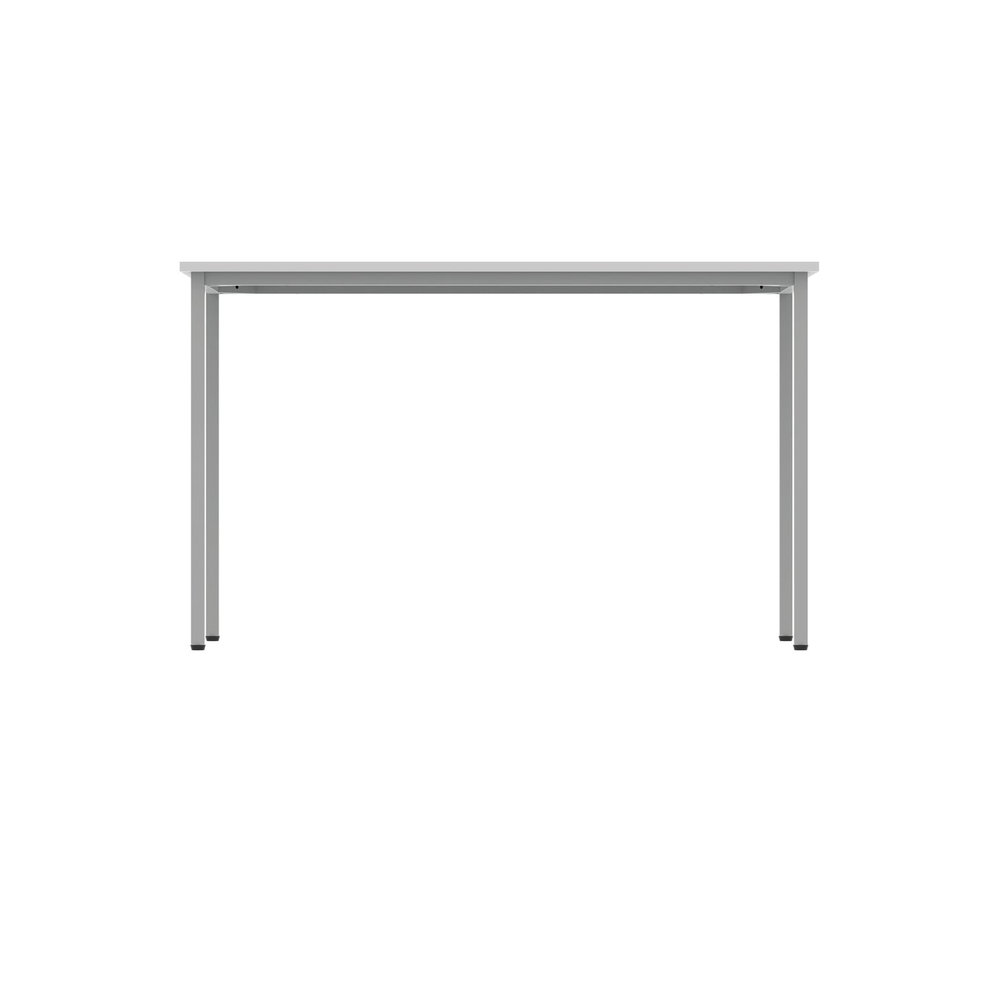 Polaris Rectangular Multipurpose Table 1200x600x730mm Arctic White/Silver KF77898