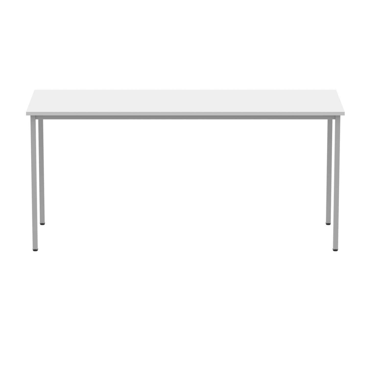 Polaris Rectangular Multipurpose Table 1600x600x730mm Arctic White/Silver KF77899