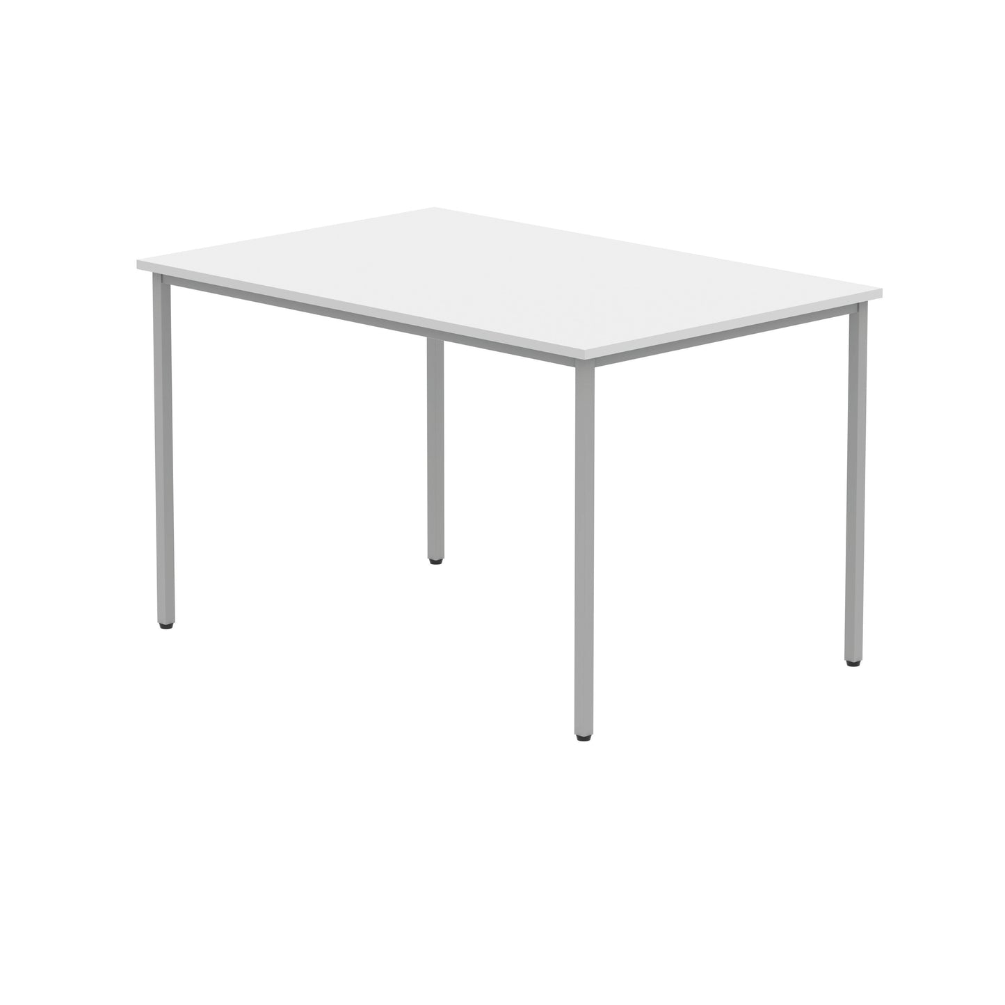 Polaris Rectangular Multipurpose Table 1200x800x730mm Arctic White/Silver KF77900