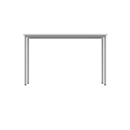 Polaris Rectangular Multipurpose Table 1200x800x730mm Arctic White/Silver KF77900