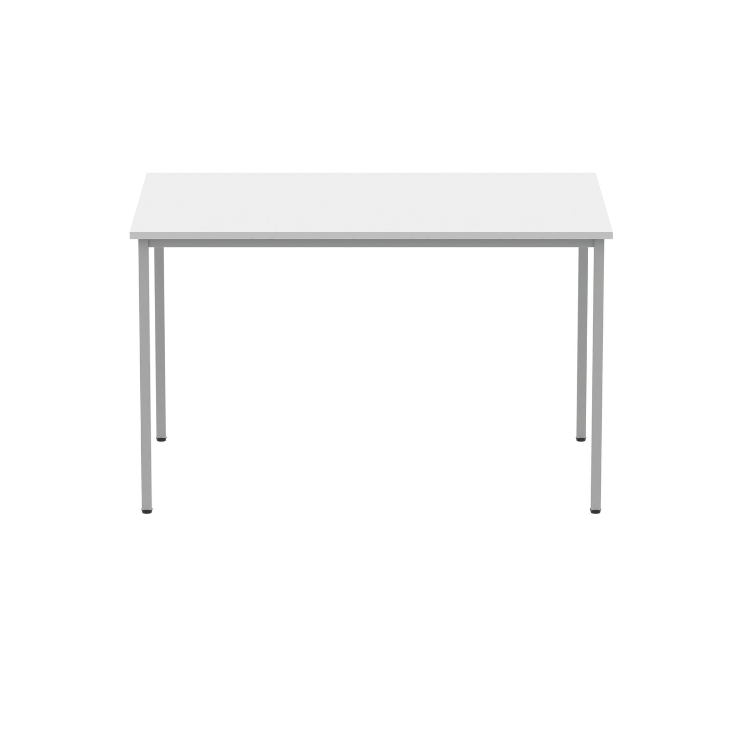 Polaris Rectangular Multipurpose Table 1200x800x730mm Arctic White/Silver KF77900