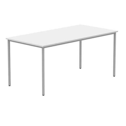 Polaris Rectangular Multipurpose Table 1600x800x730mm Arctic White/Silver KF77901