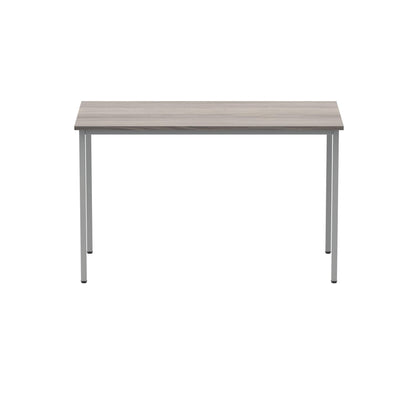 Polaris Rectangular Multipurpose Table 1200x600x730mm Alaskan Grey Oak/Silver KF77902