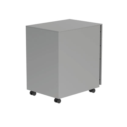 Polaris 3 Drawer Mobile Under Desk Steel Pedestal 480x680x580mm Silver KF77906