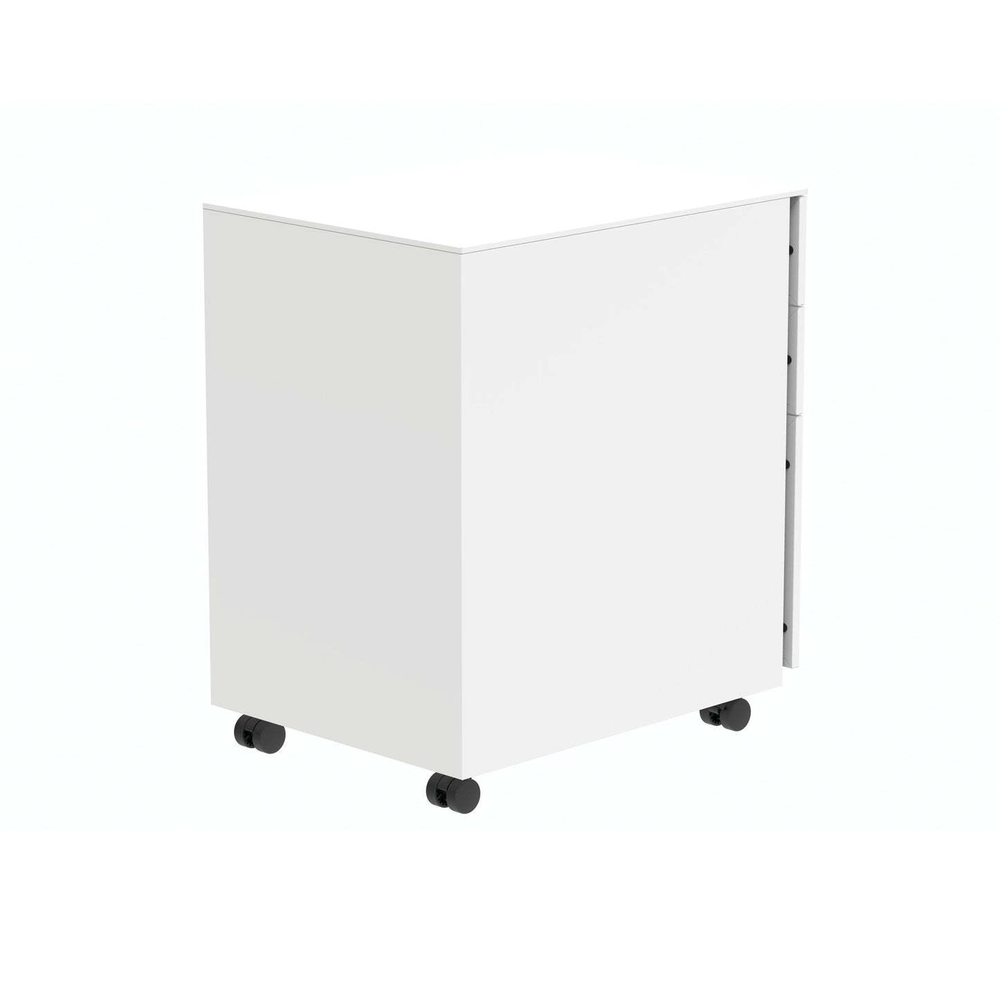 Polaris 3 Drawer Mobile Under Desk Steel Pedestal 480x680x580mm White KF77907