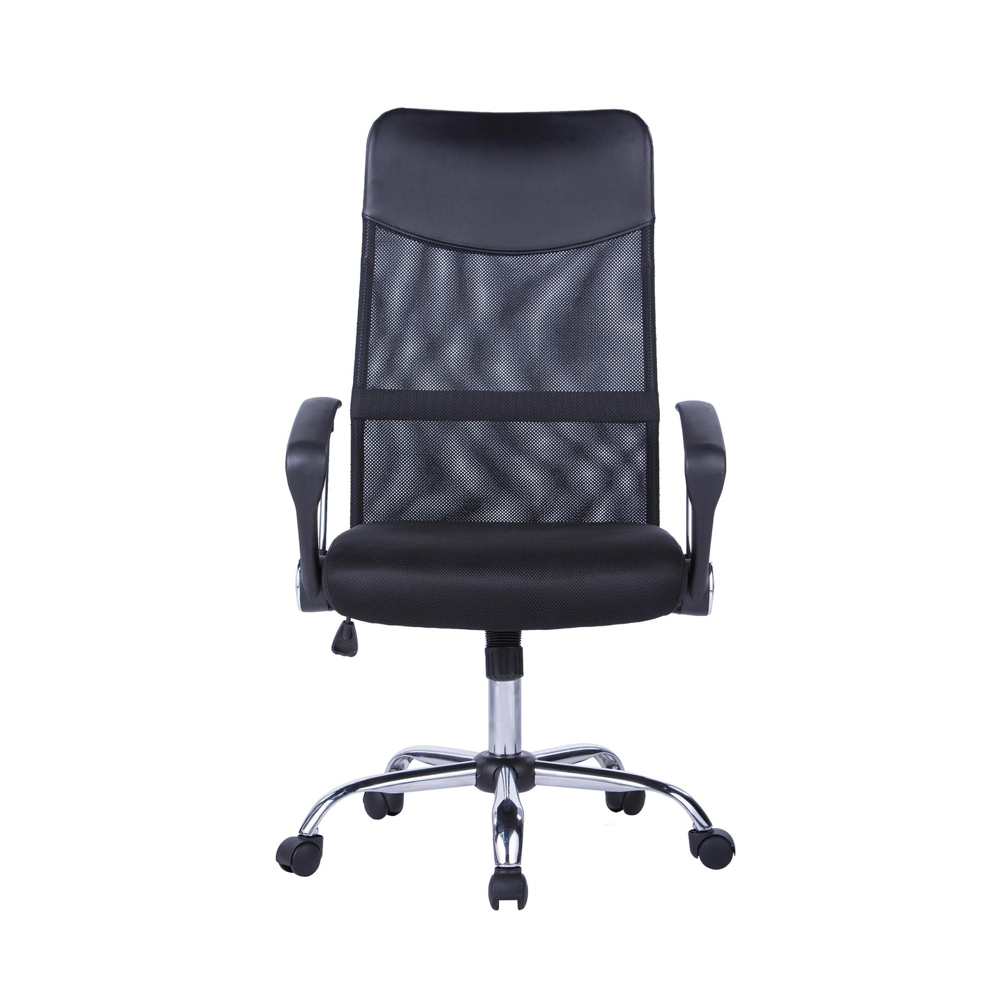 Jemini Carlos Mesh Back Chair with Arms 650x650x1090mm Black KF77909