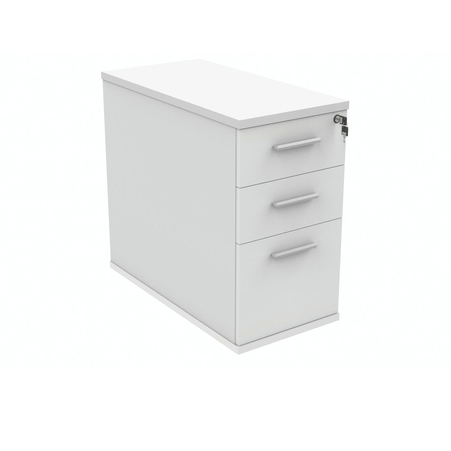 Polaris 3 Drawer Desk High Pedestal 404x800x730mm Arctic White KF78023