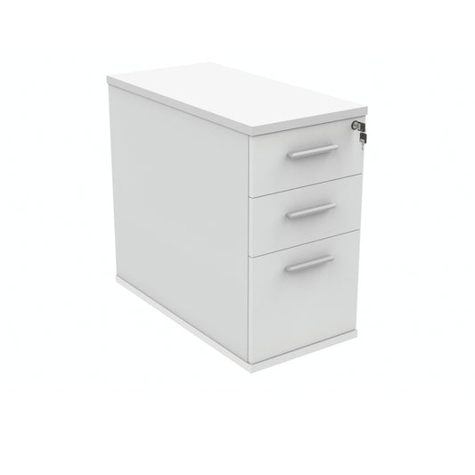 Polaris 3 Drawer Desk High Pedestal 404x800x730mm Arctic White KF78023