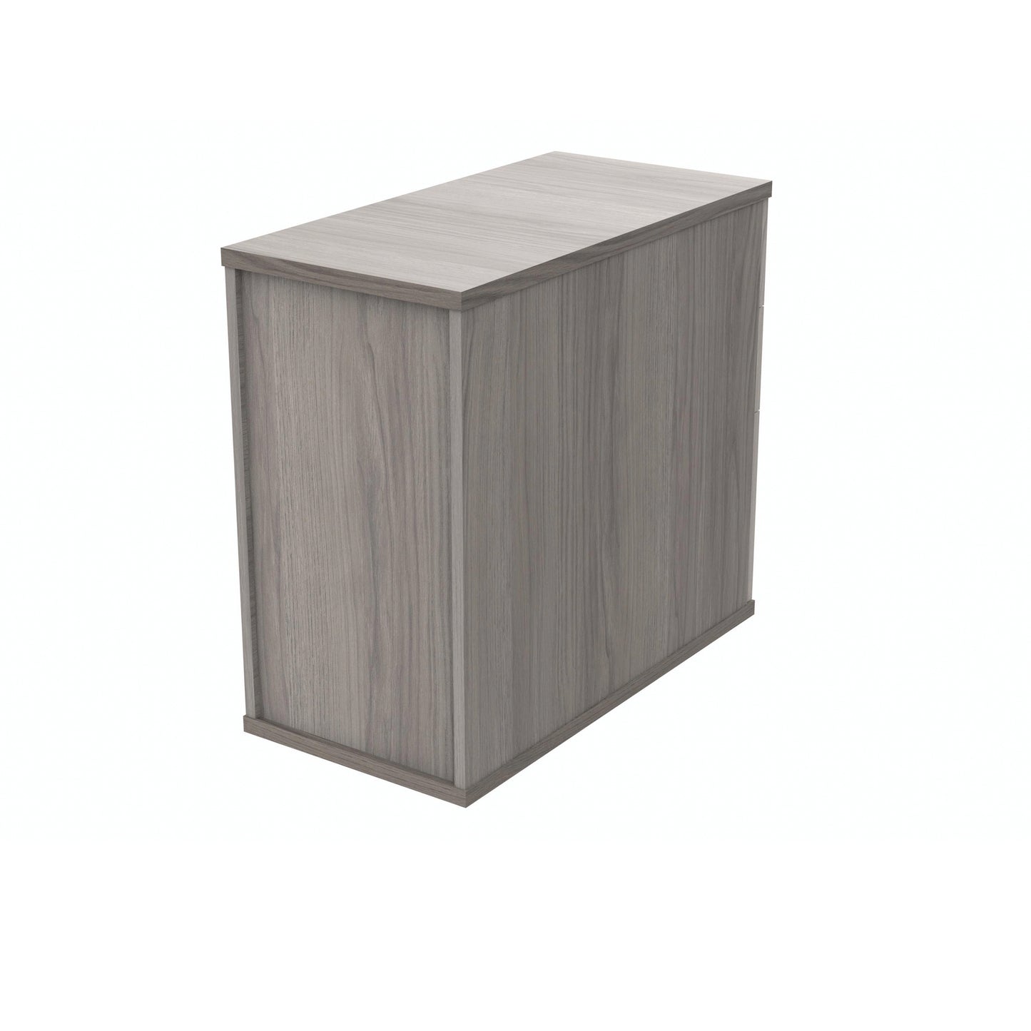 Polaris 3 Drawer Desk High Pedestal 404x800x730mm Alaskan Grey Oak KF78024