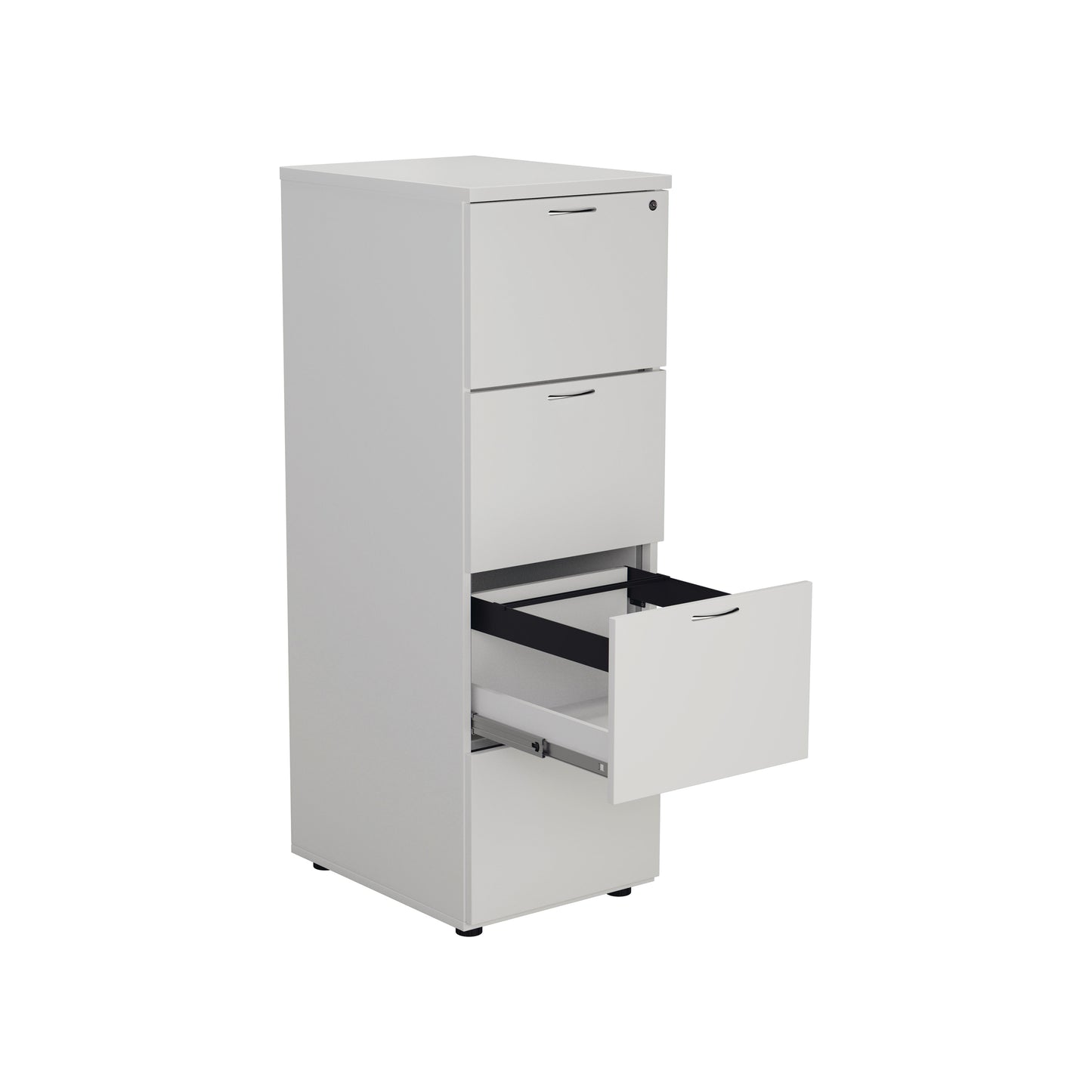 Jemini 4 Drawer Filing Cabinet 464x600x1365mm White KF78667