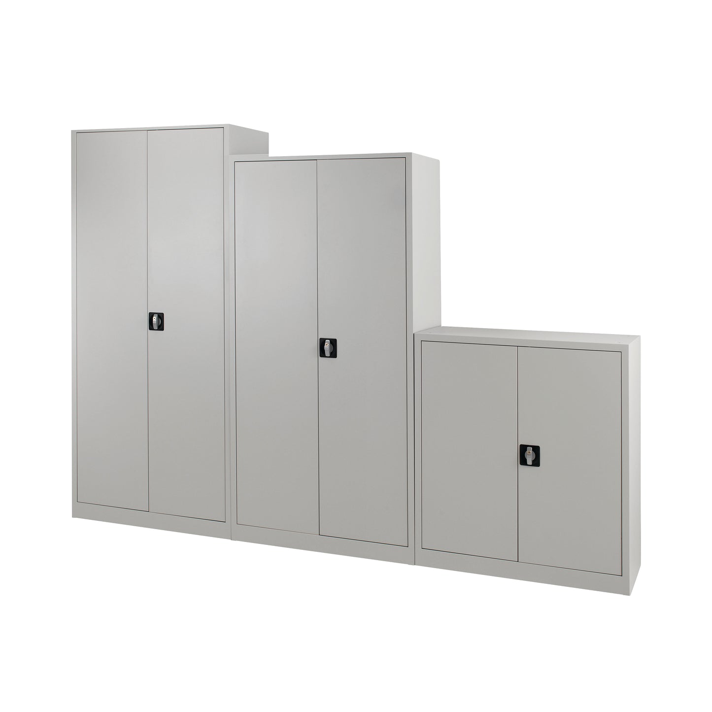 Talos Double Door Stationery Cupboard 920x420x1950mm Grey KF78756