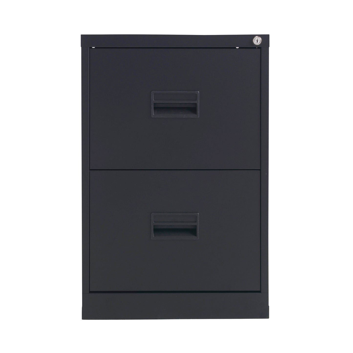 Talos 2 Drawer Filing Cabinet 465x620x700mm Black KF78762