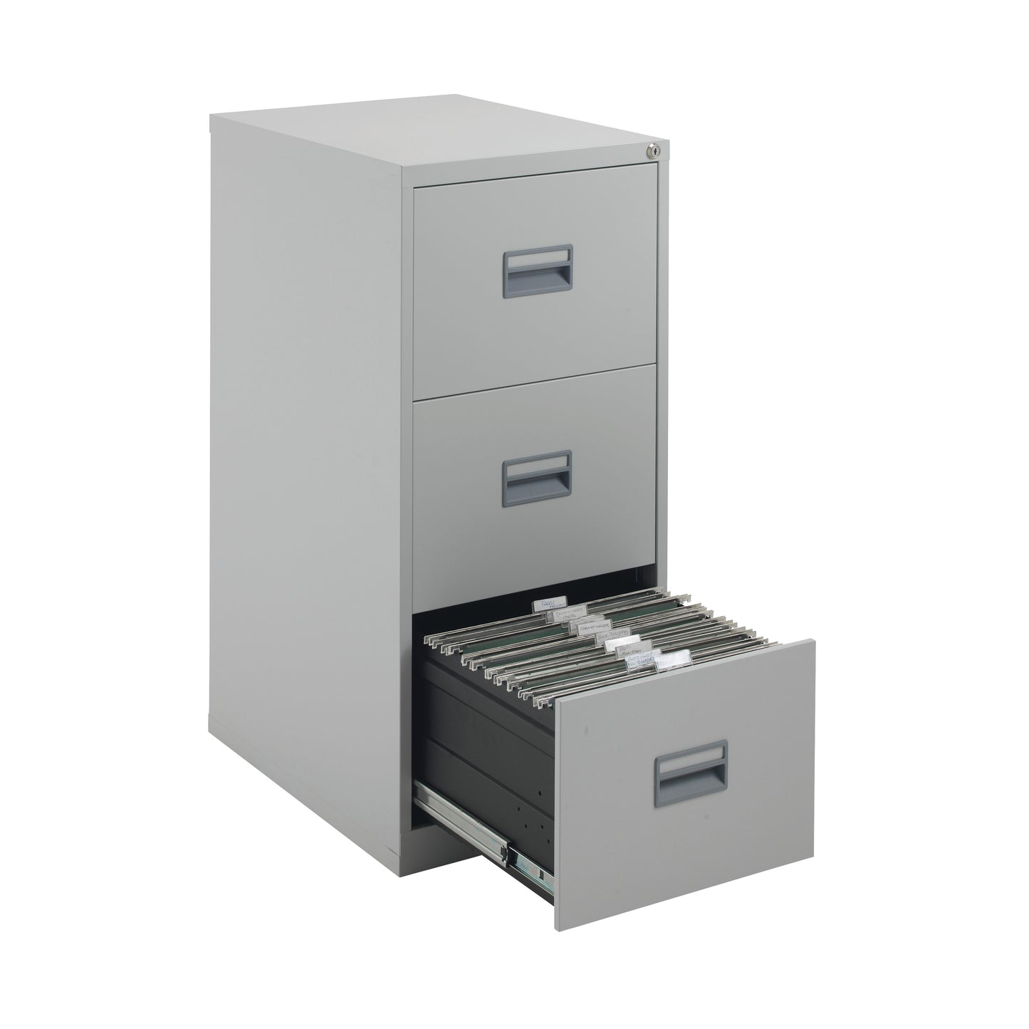 Talos 3 Drawer Filing Cabinet 465x620x1000mm Grey KF78768