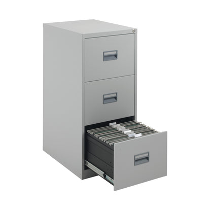 Talos 3 Drawer Filing Cabinet 465x620x1000mm Grey KF78768