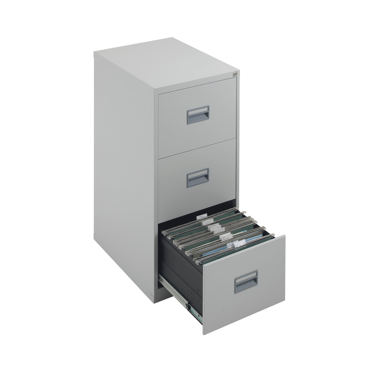 Talos 3 Drawer Filing Cabinet 465x620x1000mm Grey KF78768