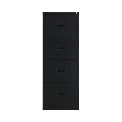 Talos 4 Drawer Filing Cabinet 465x620x1300mm Black KF78770