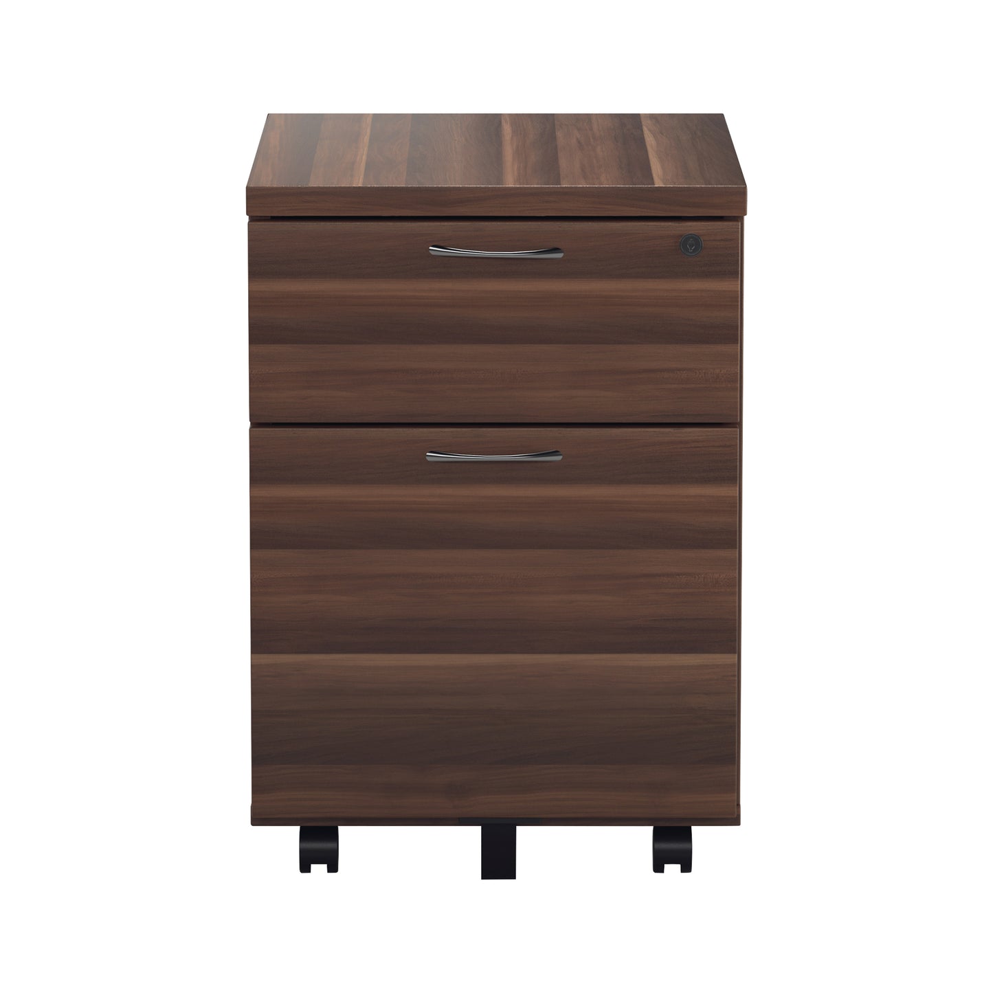 Jemini 2 Drawer Mobile Pedestal 404x500x595mm Walnut KF78942