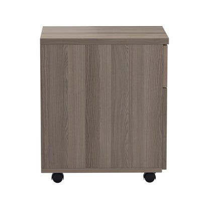 Jemini 2 Drawer Mobile Pedestal 404x500x595mm Grey Oak KF78943