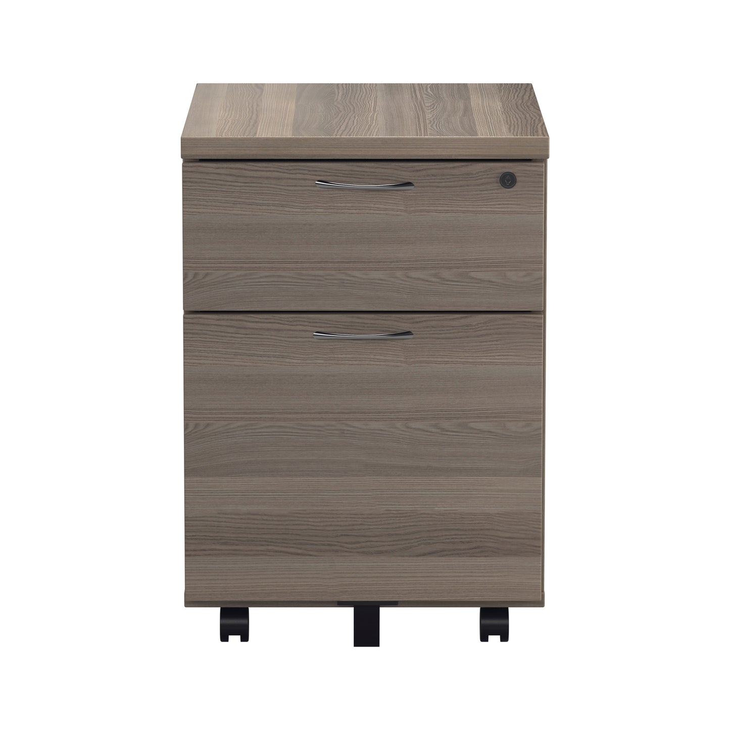 Jemini 2 Drawer Mobile Pedestal 404x500x595mm Grey Oak KF78943